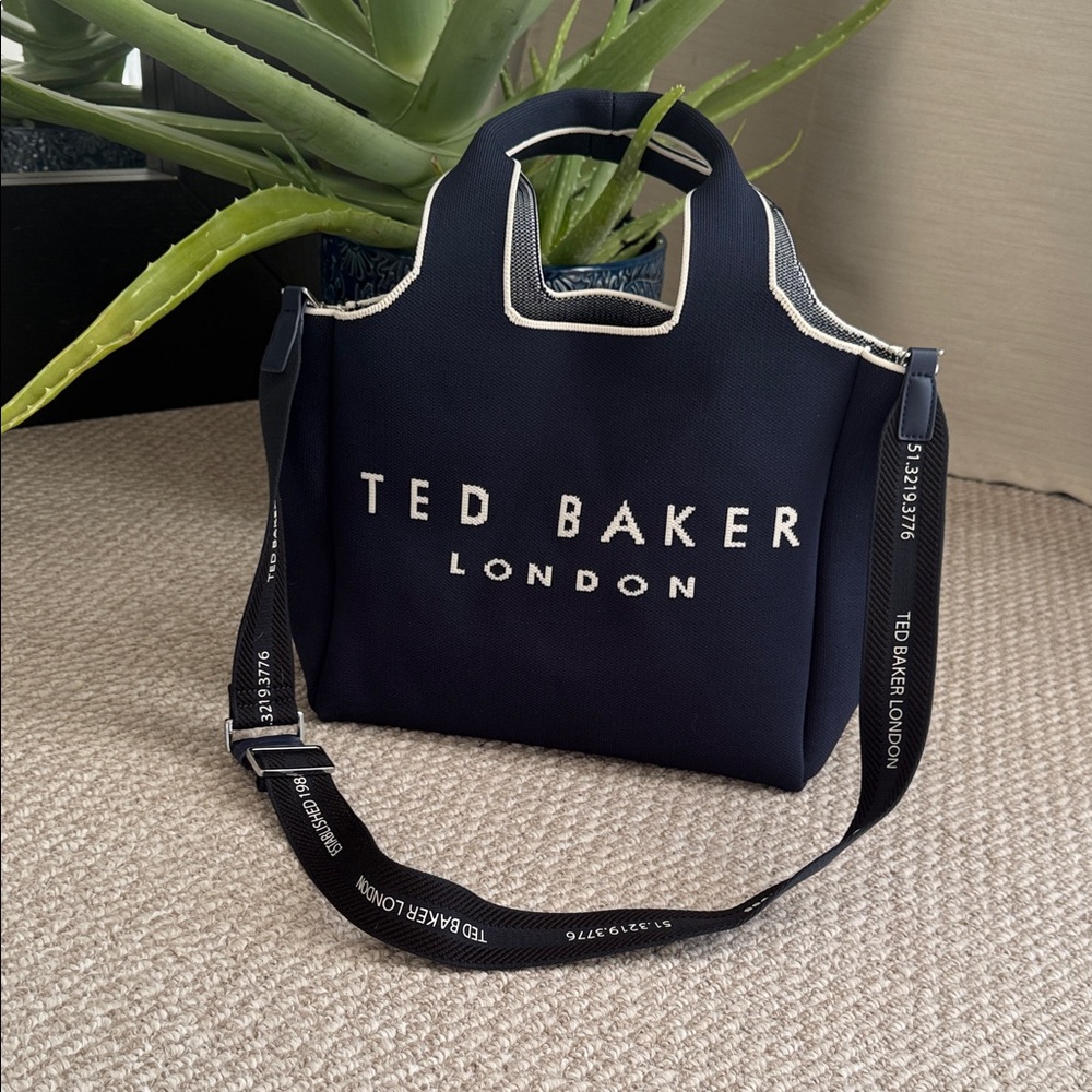 Ted Baker Black Tote with White Detailing